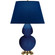 Double Gourd One Light Table Lamp in Cobalt Glazed Ceramic w/Antique Natural Brass (165|CT20N)
