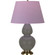 Double Gourd One Light Table Lamp in Ash Glazed Ceramic w/Antique Natural Brass (165|CR20L)