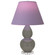 Small Double Gourd One Light Accent Lamp in Ash Glazed Ceramic w/Lucite (165|CR13L)