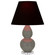 Small Double Gourd One Light Accent Lamp in Ash Glazed Ceramic w/Lucite (165|CR13K)