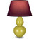 Double Gourd One Light Table Lamp in Citron Glazed Ceramic w/Lucite (165|CI23P)