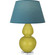 Double Gourd One Light Table Lamp in Citron Glazed Ceramic w/Lucite (165|CI23B)