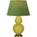 Double Gourd One Light Table Lamp in Citron Glazed Ceramic w/Antique Natural Brass (165|CI20G)