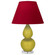 Small Double Gourd One Light Accent Lamp in Citron Glazed Ceramic w/Lucite (165|CI13R)