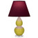 Small Double Gourd One Light Accent Lamp in Citron Glazed Ceramic w/Lucite (165|CI13P)