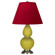 Small Double Gourd One Light Accent Lamp in Citron Glazed Ceramic w/Antique Silver (165|CI12R)