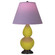 Small Double Gourd One Light Accent Lamp in Citron Glazed Ceramic w/Deep Patina Bronze (165|CI11L)