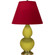 Small Double Gourd One Light Accent Lamp in Citron Glazed Ceramic w/Antique Natural Brass (165|CI10R)