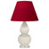 Small Double Gourd One Light Accent Lamp in Bone Glazed Ceramic w/Lucite (165|A776R)