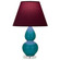 Small Double Gourd One Light Accent Lamp in Peacock Glazed Ceramic w/Lucite (165|A773P)