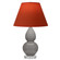 Small Double Gourd One Light Accent Lamp in Smokey Taupe Glazed Ceramic w/Lucite (165|A770T)