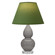 Small Double Gourd One Light Accent Lamp in Smokey Taupe Glazed Ceramic w/Lucite (165|A770G)