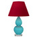 Small Double Gourd One Light Accent Lamp in Egg Blue Glazed Ceramic w/Lucite (165|A761R)