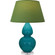 Double Gourd One Light Table Lamp in Peacock Glazed Ceramic w/Lucite (165|A753G)