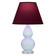 Small Double Gourd One Light Accent Lamp in Baby Blue Glazed Ceramic w/Lucite (165|A696P)