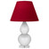 Small Double Gourd One Light Accent Lamp in Lily Glazed Ceramic w/Lucite (165|A690R)