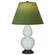 Small Double Gourd One Light Accent Lamp in Celadon Glazed Ceramic w/Deep Patina Bronze (165|1787G)