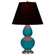 Small Double Gourd One Light Accent Lamp in Peacock Glazed Ceramic w/Antique Silver (165|1773K)