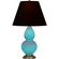 Small Double Gourd One Light Accent Lamp in Egg Blue Glazed Ceramic w/Antique Natural Brass (165|1760K)
