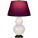 Double Gourd One Light Table Lamp in Bone Glazed Ceramic w/Deep Patina Bronze (165|1755P)