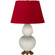 Double Gourd One Light Table Lamp in Bone Glazed Ceramic w/Antique Natural Brass (165|1754R)