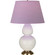 Double Gourd One Light Table Lamp in Bone Glazed Ceramic w/Antique Natural Brass (165|1754L)