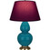 Double Gourd One Light Table Lamp in Peacock Glazed Ceramic w/Antique Natural Brass (165|1751P)