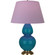 Double Gourd One Light Table Lamp in Peacock Glazed Ceramic w/Antique Natural Brass (165|1751L)