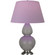 Double Gourd One Light Table Lamp in Smokey Taupe Glazed Ceramic w/Antique Silver (165|1750L)