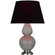 Double Gourd One Light Table Lamp in Smokey Taupe Glazed Ceramic w/Antique Silver (165|1750K)