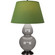 Double Gourd One Light Table Lamp in Smokey Taupe Glazed Ceramic w/Deep Patina Bronze (165|1749G)