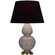 Double Gourd One Light Table Lamp in Smokey Taupe Glazed Ceramic w/Antique Natural Brass (165|1748K)