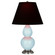 Small Double Gourd One Light Accent Lamp in Baby Blue Glazed Ceramic w/Antique Silver (165|1696K)