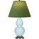 Small Double Gourd One Light Accent Lamp in Baby Blue Glazed Ceramic w/Antique Silver (165|1696G)