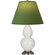 Small Double Gourd One Light Accent Lamp in Lily Glazed Ceramic w/Antique Silver (165|1690G)