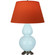 Double Gourd One Light Table Lamp in Baby Blue Glazed Ceramic w/Antique Silvered (165|1676T)