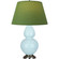 Double Gourd One Light Table Lamp in Baby Blue Glazed Ceramic w/Antique Silver (165|1676G)