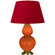 Double Gourd One Light Table Lamp in Pumpkin Glazed Ceramic w/Antique Natural Brass (165|1665R)