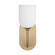 Emile One Light Vanity in Satin Brass (1|GLV1021SB)