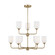 Emile Nine Light Chandelier in Satin Brass (1|GLC1109SB)