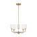 Emile Five Light Chandelier in Satin Brass (1|GLC1085SB)