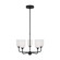 Emile Five Light Chandelier in Midnight Black (1|GLC1085MBK)