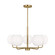 Rory Five Light Chandelier in Satin Brass (1|GLC1055SB)