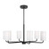 Rhett Six Light Chandelier in Midnight Black (1|GLC1026MBK)