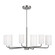 Rhett Six Light Chandelier in Brushed Steel (1|GLC1026BS)