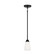 Seville One Light Mini Pendant in Midnight Black (1|6120201-112)