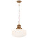 Milton Road One Light Pendant in Hand-Rubbed Antique Brass (268|TOB 5158HAB-WG)
