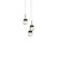 Double Bubble LED Pendant in Black (281|PD-82003R-BK)
