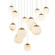 Pisces LED Pendant in Aged Brass (281|PD-34413S-AB)