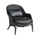Bonnie Lounge Chair in Noir Vegan Leather (314|FRS07)